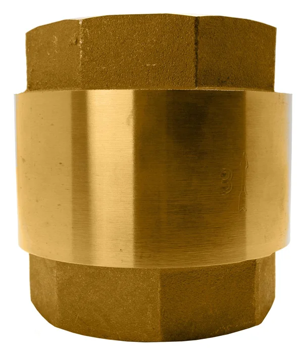 DuraChoice 3x22 Brass In-Line Spring Check Valve - 200WOG