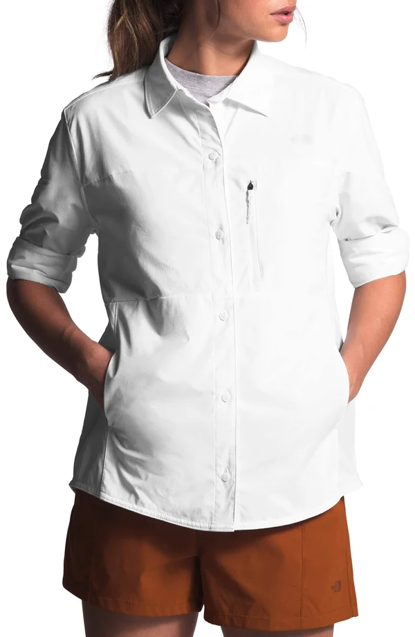 The North Face Women's Outdoor Trail Long Sleeve Shirt: White