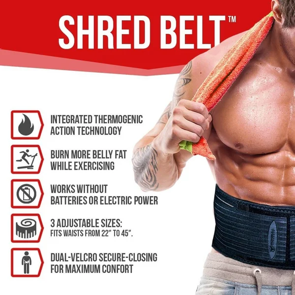 Iron Bull Strength The Shred Belt - Waist Trimmer Belt, Belly Fat