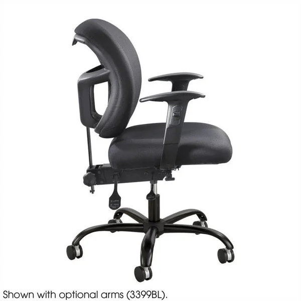 Scranton & Co Armless Task Office Chair in Black