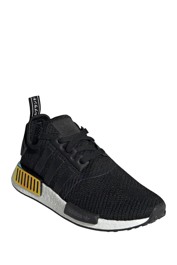 Adidas NMD_R1 Shoes - Women's - Core Black - Orchid Tint - 8.5