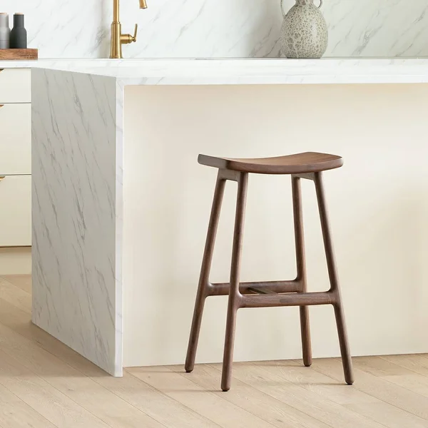 Solid Walnut Counter Stool, Article Esse Modern Furniture