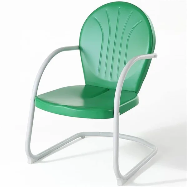 Pemberly Row Metal Chair in Grasshopper Green - PR-420922