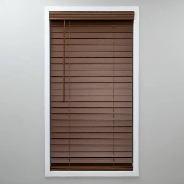Perfect Lift Window Treatment Cut-to-Width Dark Oak Cordless Room Darkening 2 in. PVC Faux Wood Blind 68.25 in. W x 64 in. L