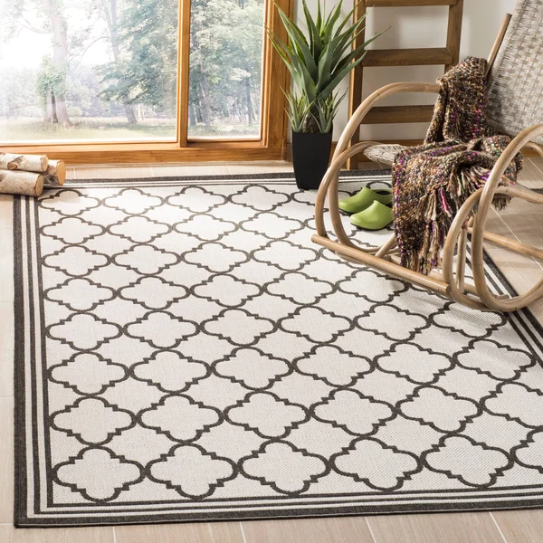 Safavieh Linden Quatrefoil Area Rug Rust - Creme, Size: 9 x 12 ft.