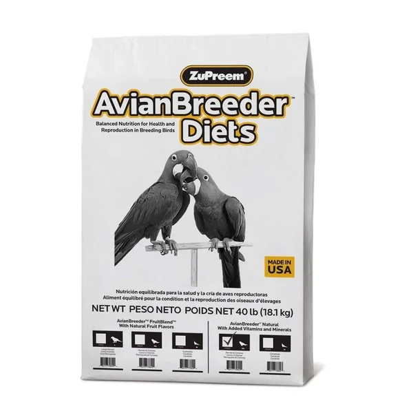 ZuPreem Natural Breeder Parrot Food 40lb