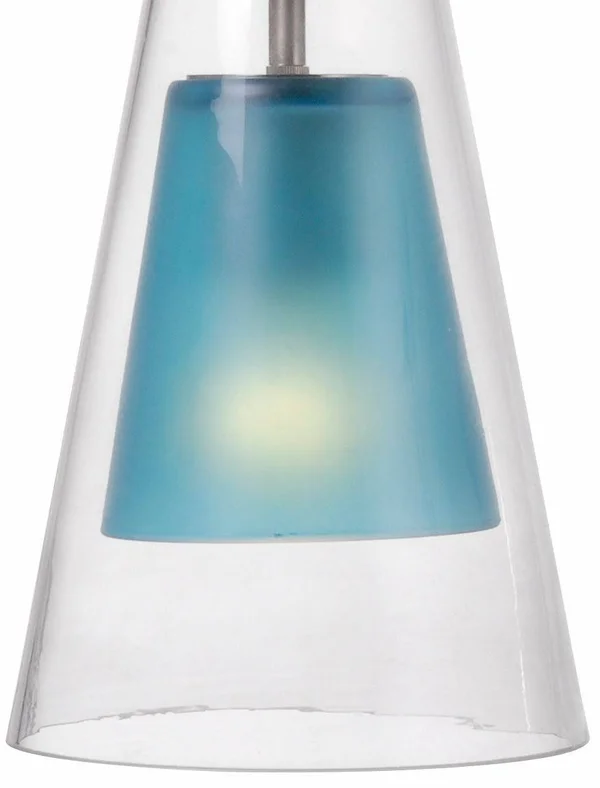 Kenroy Home 93105BLU Wolf 1 Light Mini Pendant Blue