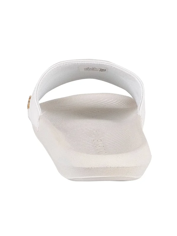 Lacoste Croco Sliders White