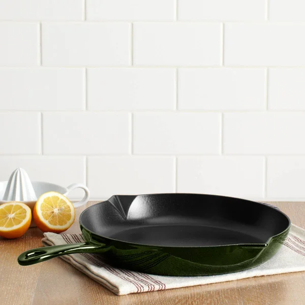 Staub Cast Iron Fry Pan - 10-in, Basil