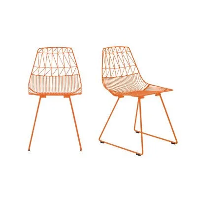 Lucy Metal Slat Back Side Chair Bend Goods