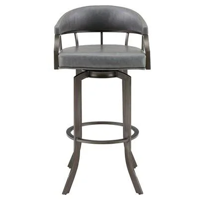 Quarryville Counter & Bar Stool Brayden Studio Color: Gray - Seat Height: Bar Stool (30x22 Seat Height), Frame Color: Black
