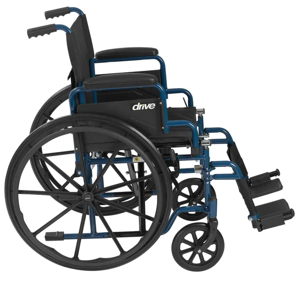 Medline - Ultralight Transport Wheelchair - Blue