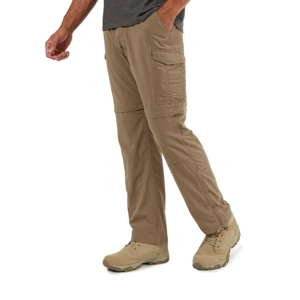Craghoppers Mens NosiLife Convertible II Pants, 33S, Pebble