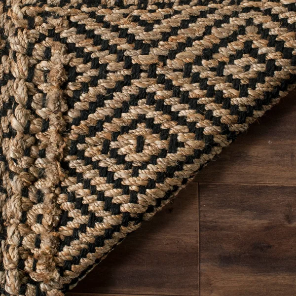 Safavieh Natural Fiber NF181C Natural - Black Rug 2&3x22 x 12& Runner