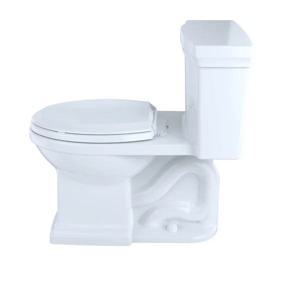 Toto Promenade II One-Piece Elongated 1.28 GPF Toilet with CeFiONtect and Right-Hand Trip Lever - Cotton White (MS814224CEFRG#01)