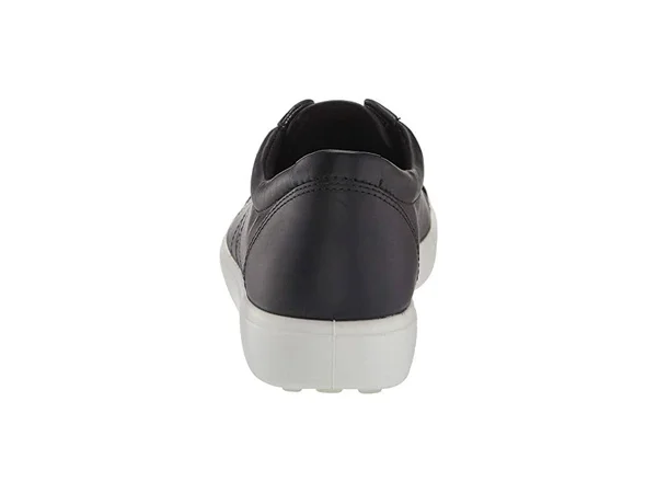 Ecco Women's Soft 7 Stitch Tie Sneaker - Black Leather