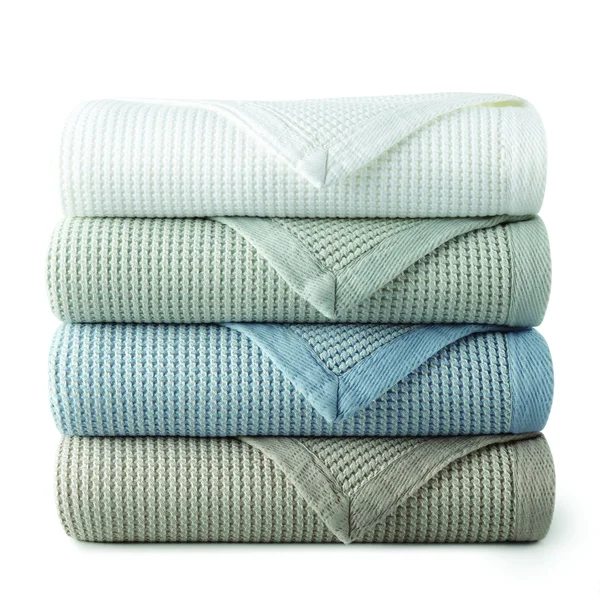 Peacock Alley Hudson Throw Blanket - Blue