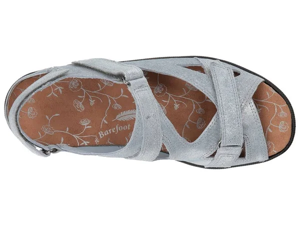 Drew Women's Lagoon Hook and Loop Sandal, Denim Dusty Leather