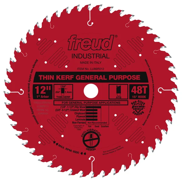 Freud LU86R012 12x22 Thin Kerf General Purpose Blade