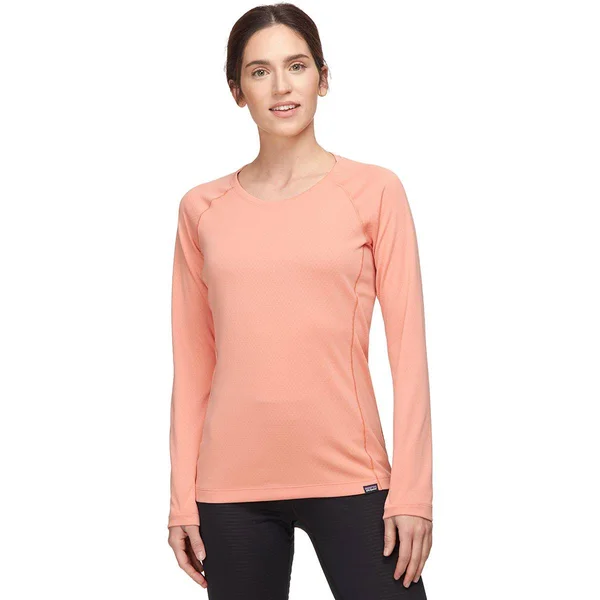 Patagonia Capilene Midweight Crew Top - Women's Mellow Melon/Dark Mellow Melon X-Dye - XXS