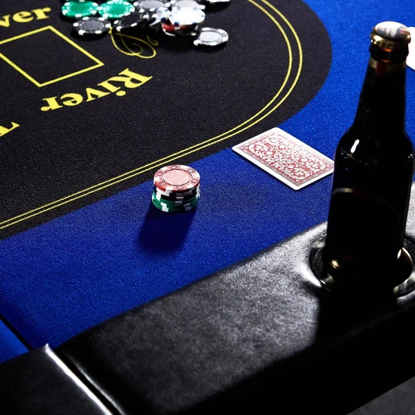 Barrington 10-Player Poker Table, Blue
