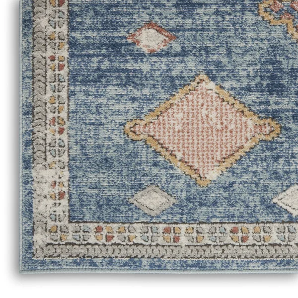 Nourison Concerto CNC14 Area Rug - Blue, 6&7x22 x 9&6x22