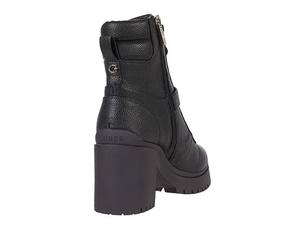 Guess Women's Canaly Lug Sole Block Heel Combat Boots - Black