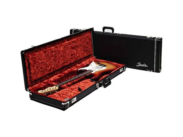 Fender Deluxe Strat & Tele Case (Black/Orange) Left-Handed