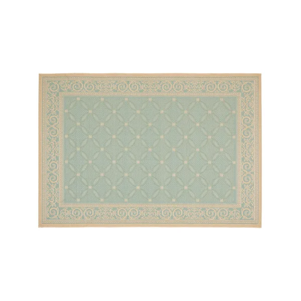 Safavieh Courtyard CY6107-25 5&3x22 x 7&7x22 Aqua - Cream Area Rug