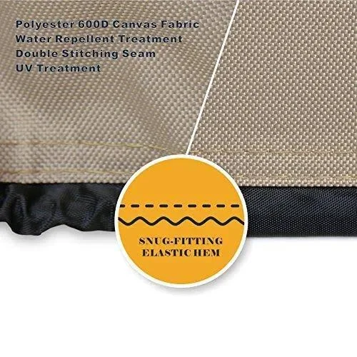 ULTCOVER Square Patio Heavy Duty Table Cover 600d Tough Canvas Waterproof Outdoor Dining