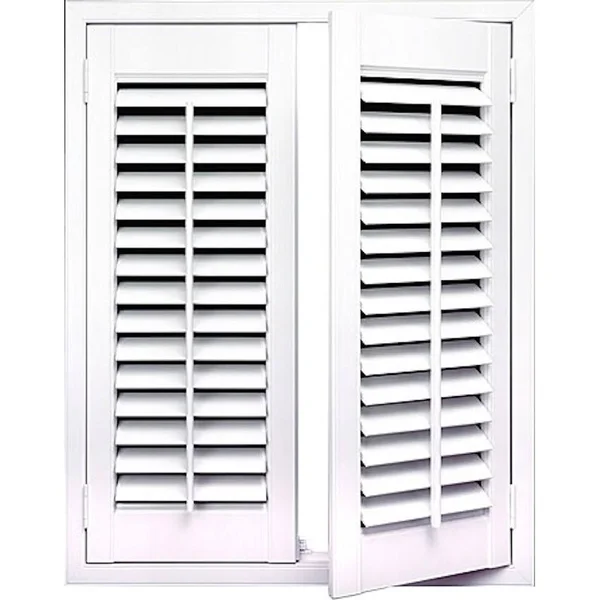 Overstock White 2 1/4 inch Slat Plantation Shutter (35-inch Wide) 64 Inches 35 x 64