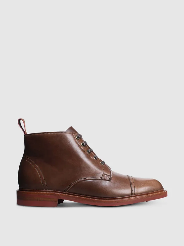 Men's Allen Edmonds Patton Boot - 10.5 E, Natural Leather
