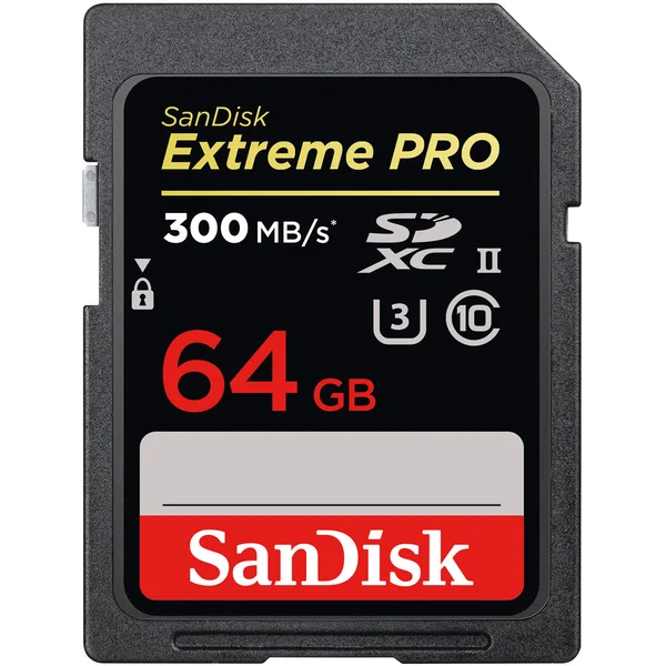 SanDisk Extreme Pro SDXC I 64 GB Memory Card - UHS-II U3/Class 10 (1733x)/2000x