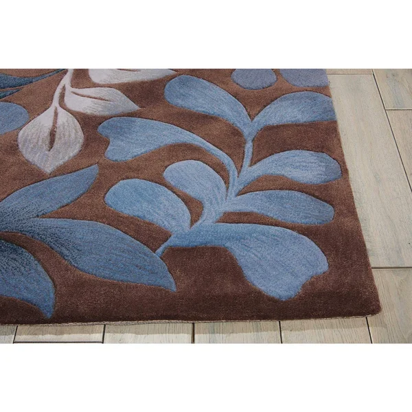 Nourison Contour CON02 Area Rug - Mocha, 5& x 7&6x22