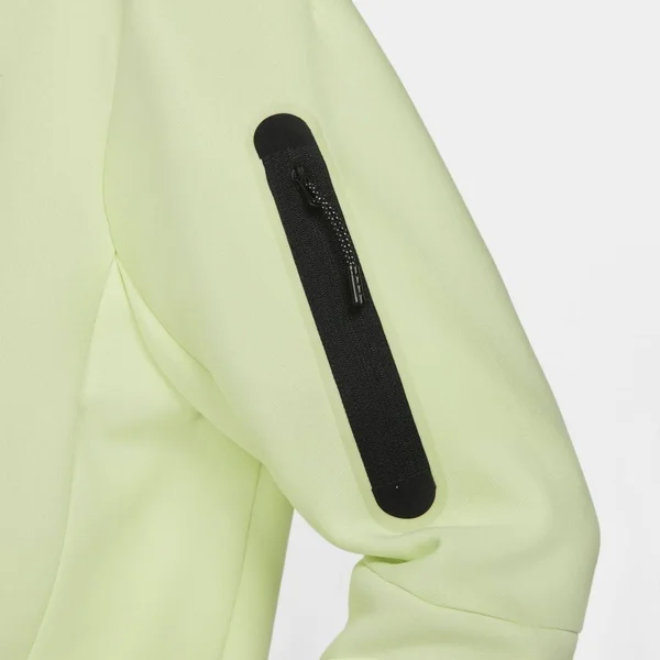 Nike Men's Sportswear Tech Crewneck Fleece, Large, Lime Ice/Black