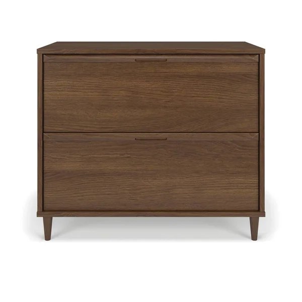 Quarters & Craft Raleigh Collection Home Office Lateral Filing Cabinet - in Vintage Walnut (QCLATMMW)