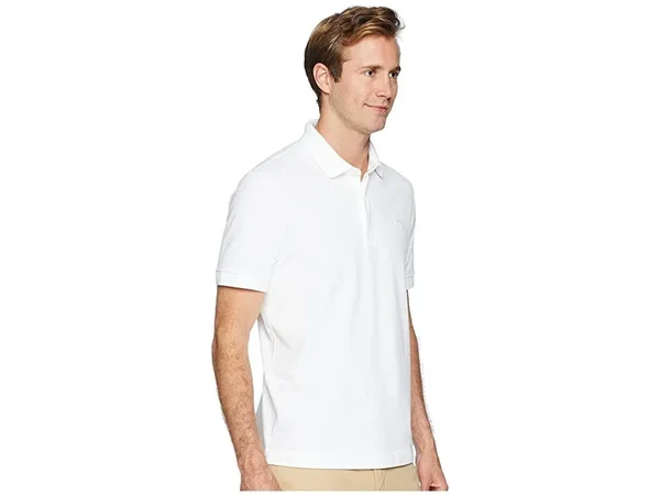 Lacoste Men's Regular Fit Stretch Cotton Paris Polo Shirt - White
