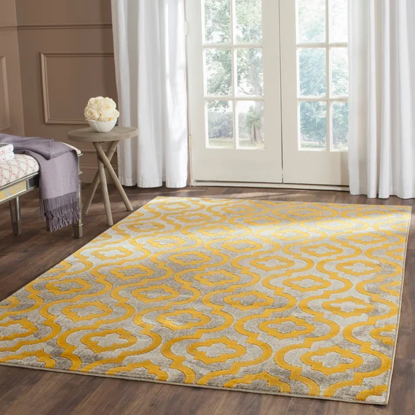 Safavieh Porcello PRL7734E 6&7x22 x 6&7x22 Square Grey - Ivory Area Rug