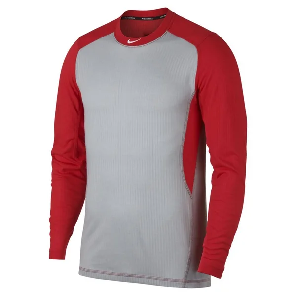 Nike Men's Long-Sleeve Baseball Top - Size: Small, Gray