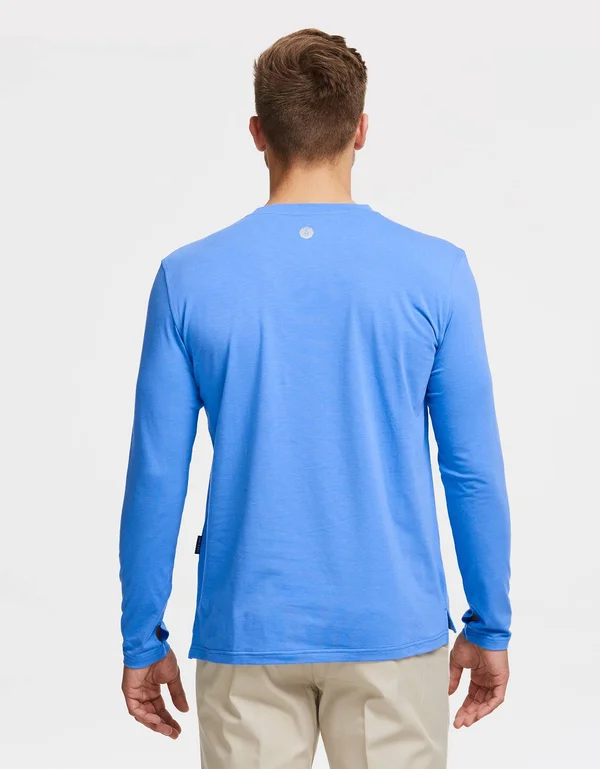 Sun Protective Long Sleeve T-Shirt for Men, UPF 50+ Sun Protection Dark Grey Marle