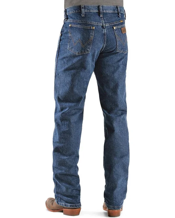 Wrangler Men's Premium Performance Advanced Comfort Mid Stone Jeans
