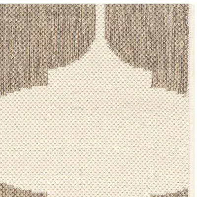 Winston Porter Herefordshire Beige/Brown Indoor/Outdoor Area Rug - Size: Rectangle 6'7 inch x 9'6 inch