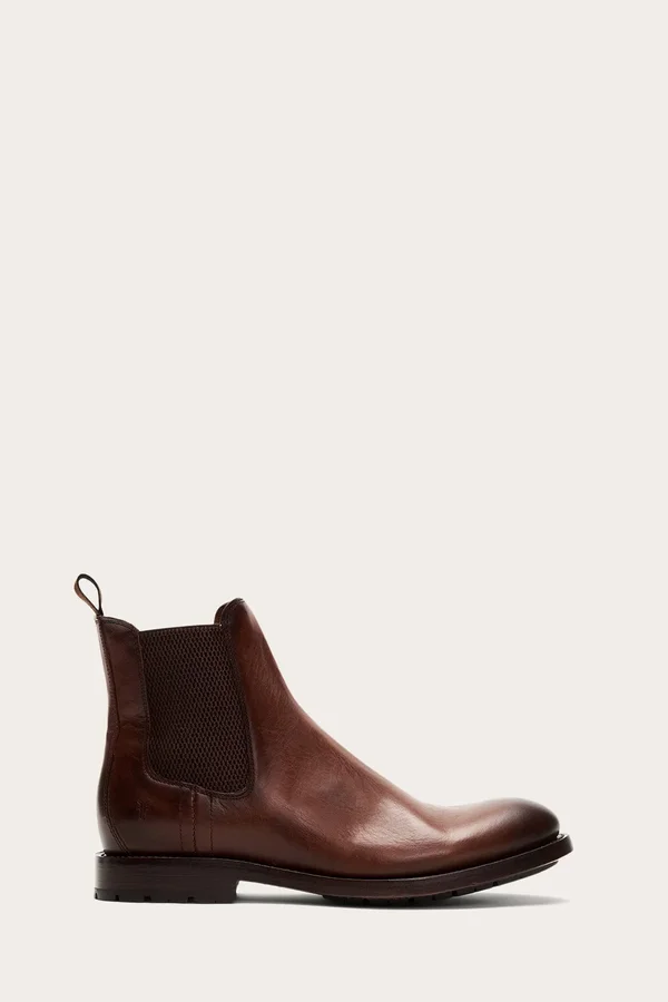 Frye Bowery Chelsea Boots in Cognac, Men's Size 13