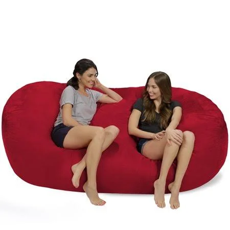 Relax Sack Giant Bean Bag Lounger -7.5 ft - Red