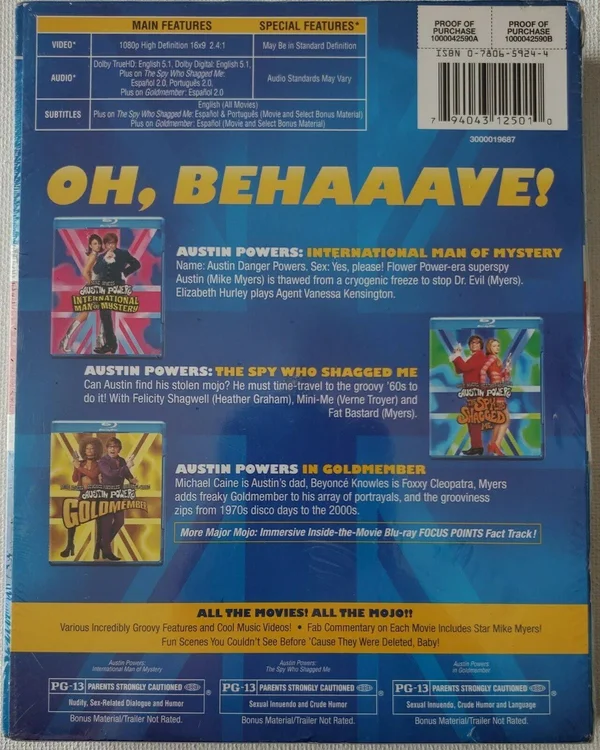 Austin Powers Collection - Special Edition, 3-Discs [Blu-ray]