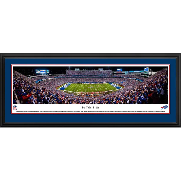 Buffalo Bills - 50 Yard Line Night Game - Select Frame