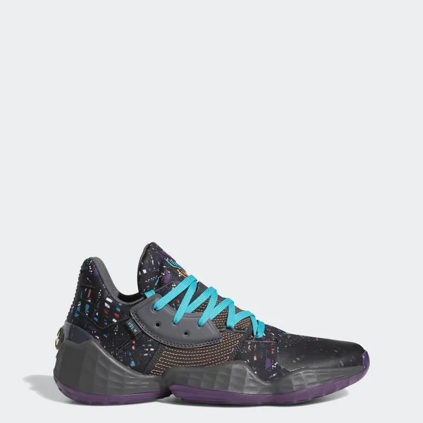 Adidas Harden Vol. 4 Basketball Shoes - Men's, Size: Small, Black