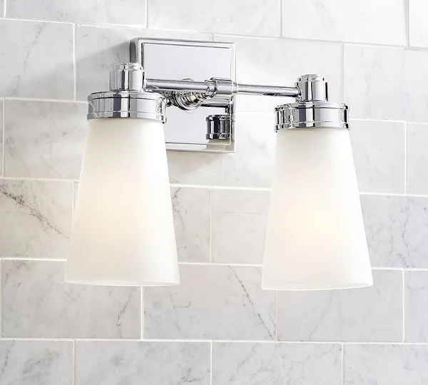 Pearson Sconce - Double, Chrome Finish - Sconces - Lighting - Light Fixtures 5154299
