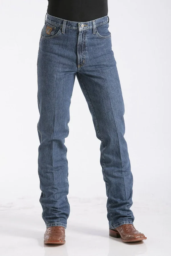 Cinch Men's Slim Fit Bronze Label Jeans - Dark Stonewash - 35x32