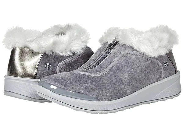 Bzees Golden Zip Women's Boots Steel Grey : 7 W